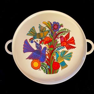 Villeroy & Boch “Acapulco” 12” Round Porcelain Platter Tray 1970s Vintage